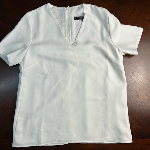 Tiffany & Co. Tops - Tiffany & Co. White Blouse size 6